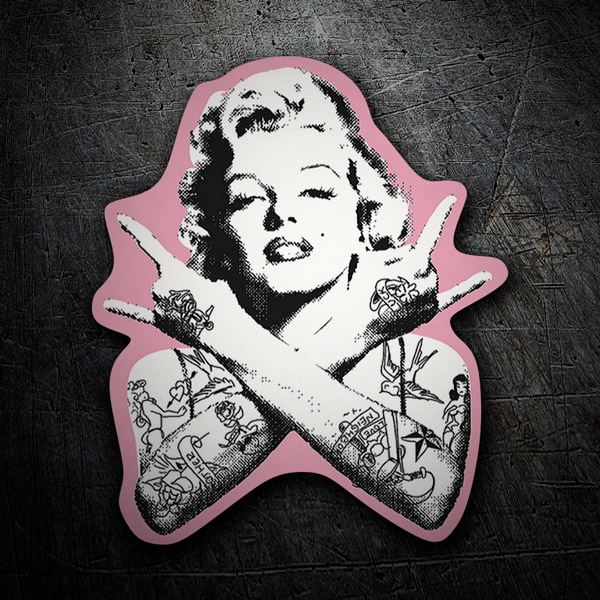Car & Motorbike Stickers: Marilyn Monroe Punk