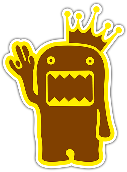 Car & Motorbike Stickers: Domo kun king