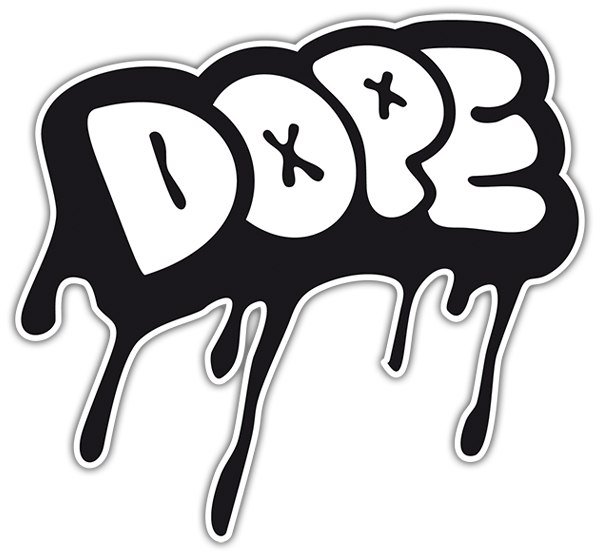 Car & Motorbike Stickers: Dope graffiti