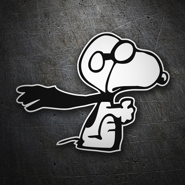 Sticker Snoopy pilot