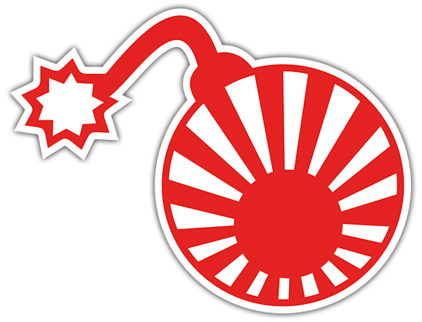 Car & Motorbike Stickers: Bomb Japanese