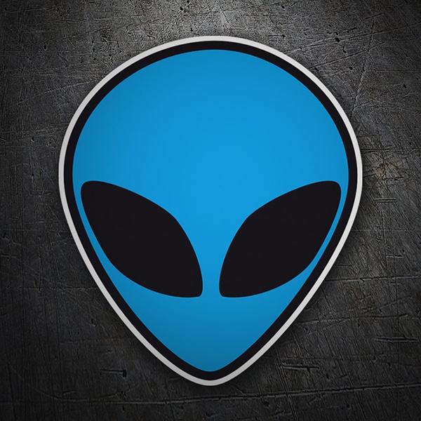 Alien Head UFO Vinyl Decal Sticker – Area 51, 4 Sizes & 15 Colors, Free Shipping