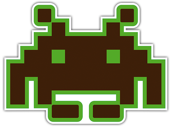 Car & Motorbike Stickers: Marciano Space invaders