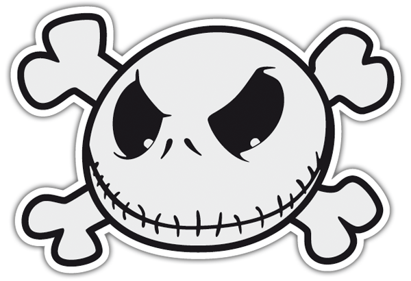 Car & Motorbike Stickers: Jack Skellington Pirate