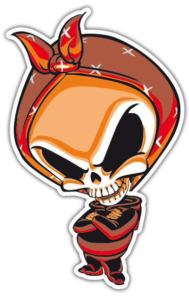 Car & Motorbike Stickers: Skull Bad Girl