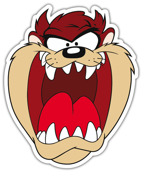 Car & Motorbike Stickers: Taz, Tasmanian Devil