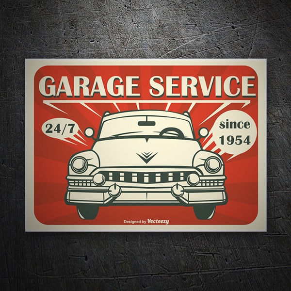 Car & Motorbike Stickers: Garage Service