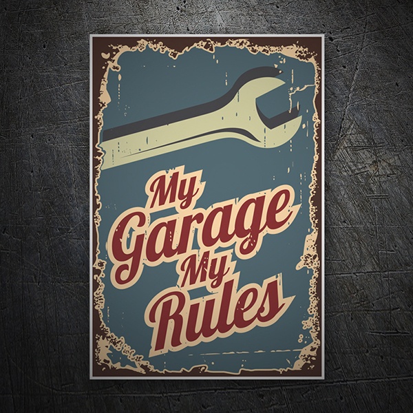 Car & Motorbike Stickers: My Garage My Rules