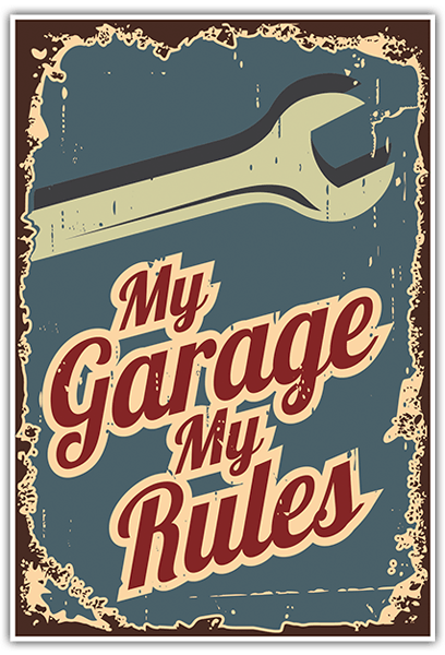 Car & Motorbike Stickers: My Garage My Rules