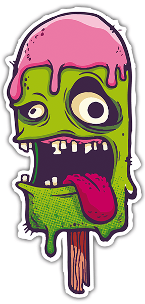 Car & Motorbike Stickers: Monster Ice Cream