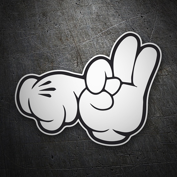 Car & Motorbike Stickers: Mickey Hands