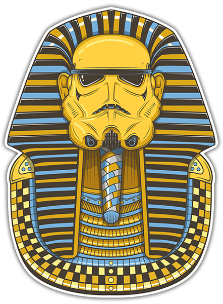 Car & Motorbike Stickers: Stormtrooper Tutankhamen