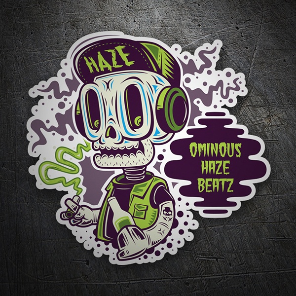 Car & Motorbike Stickers: Skull Haze