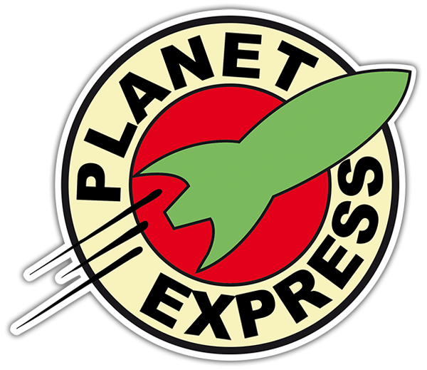 Car & Motorbike Stickers: Futurama Planet express