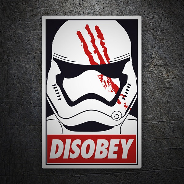 Car & Motorbike Stickers: DisobeyDisobey Finn (Star Wars)