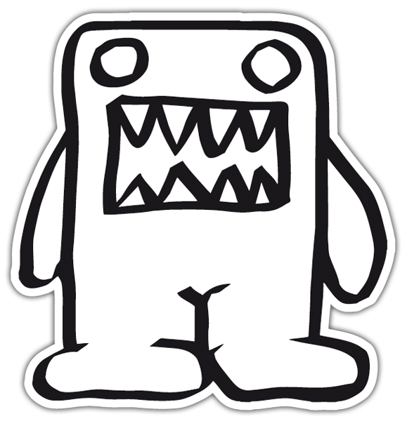 Car & Motorbike Stickers: Domo kun baby