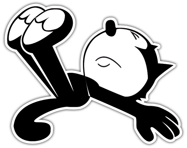 Car & Motorbike Stickers: The Felix cat