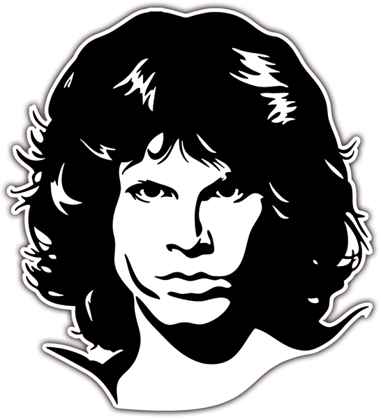 Car & Motorbike Stickers: Jim Morrison The Doors