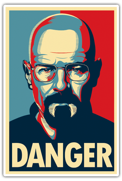 Car & Motorbike Stickers: Breaking Bad Danger