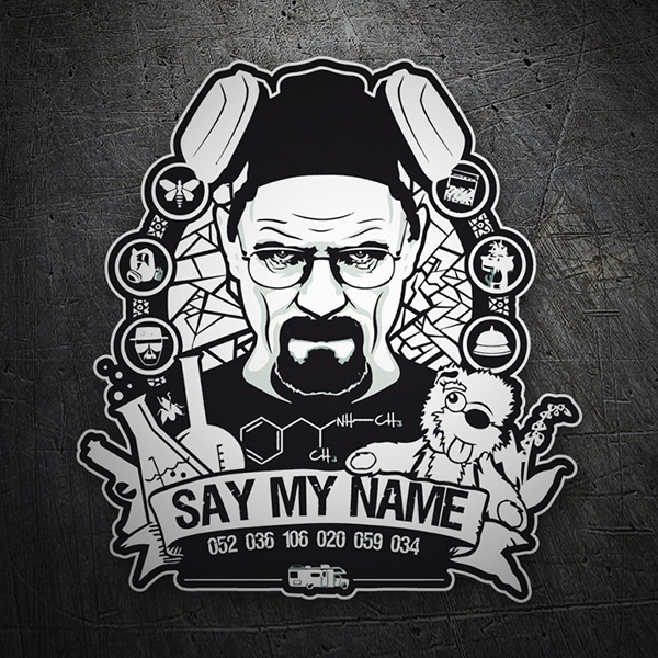 Car & Motorbike Stickers: Breaking Bad Say My Name