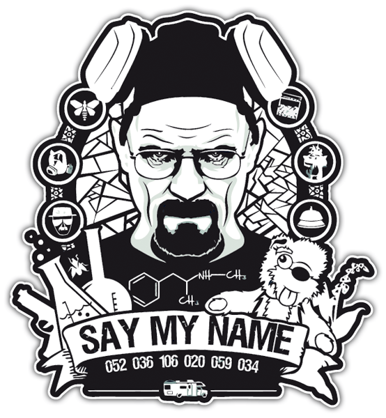 Car & Motorbike Stickers: Breaking Bad Say My Name