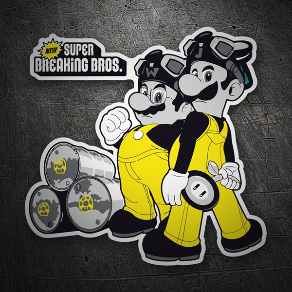 Car & Motorbike Stickers: Breaking Bad Super Mario Bros