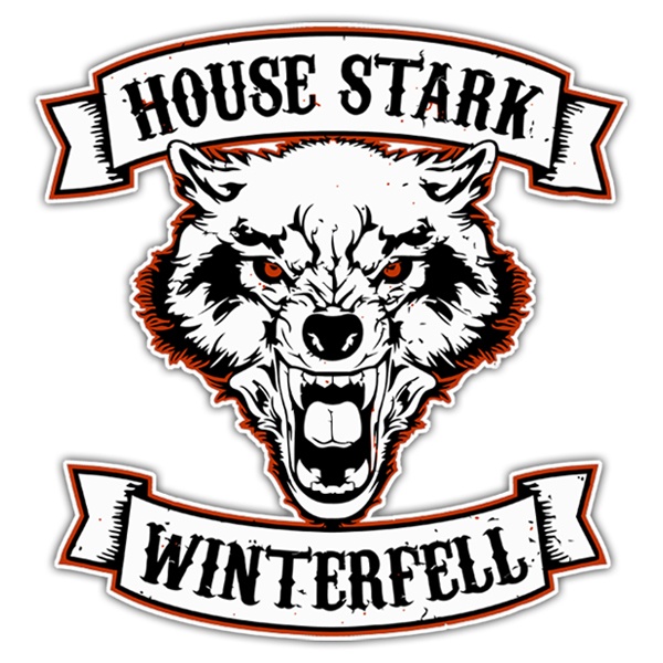 Car & Motorbike Stickers: Games of Thrones House Stark - Winterfell