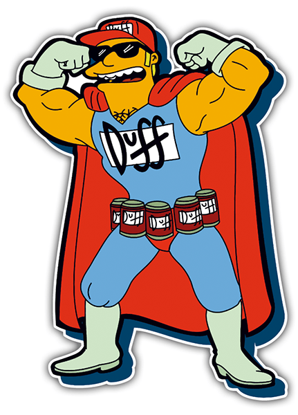 Car & Motorbike Stickers: Duffman