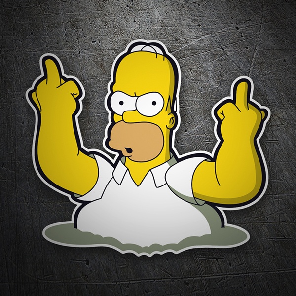 Car & Motorbike Stickers: Homer Fuck