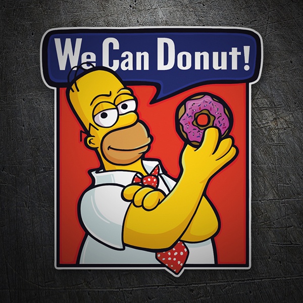 Car & Motorbike Stickers: We can Donut