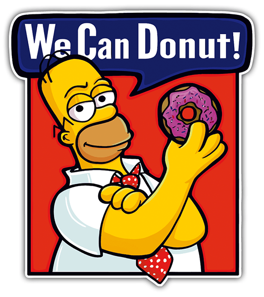 Car & Motorbike Stickers: We can Donut