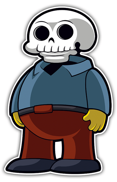 Car & Motorbike Stickers: Ralph Wiggum Skull