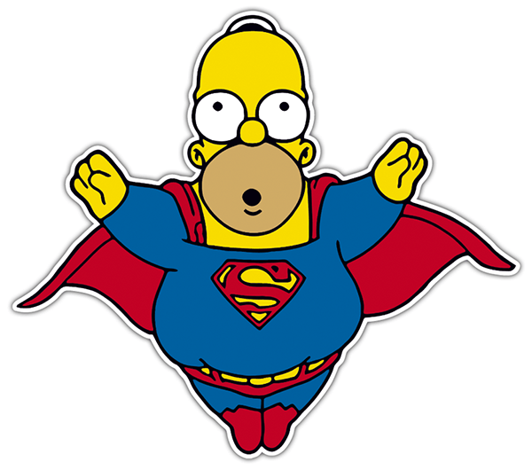 Car & Motorbike Stickers: Super Homer