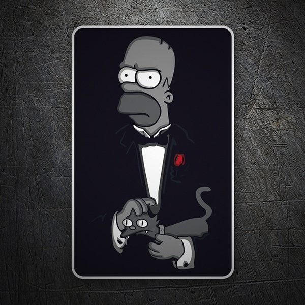 Car & Motorbike Stickers: The Godfather Homer