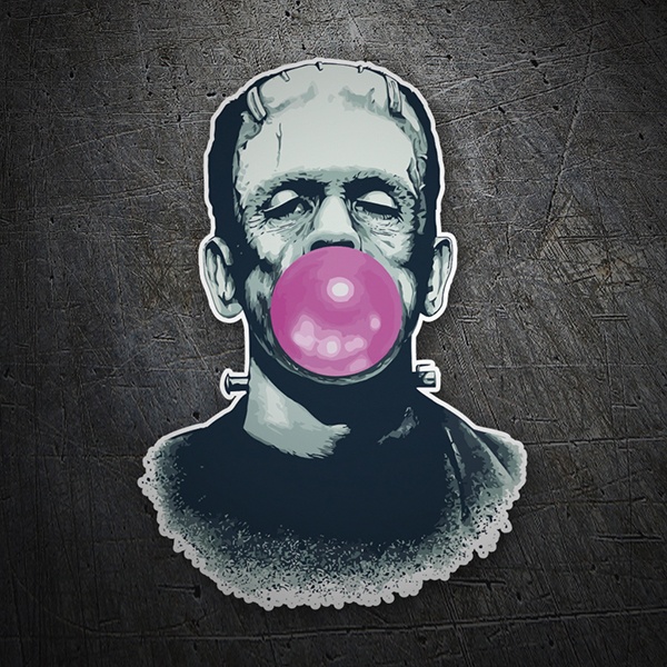 Car & Motorbike Stickers: Frankenstein with chewing gum
