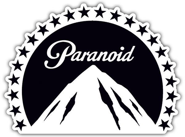 Car & Motorbike Stickers: Paranoid