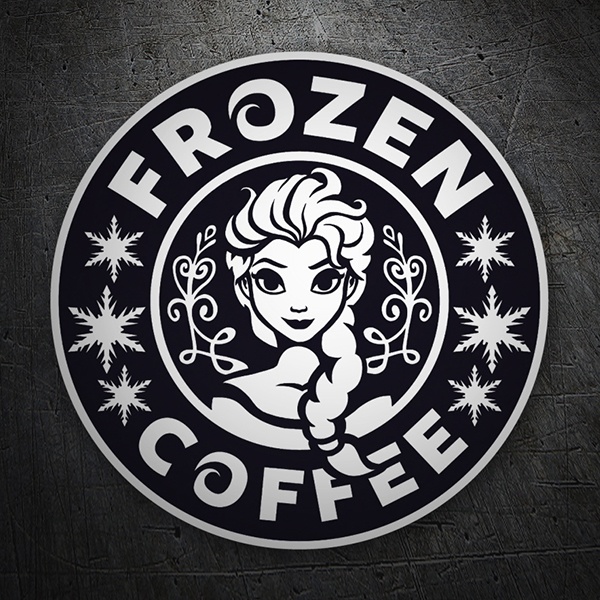 Car & Motorbike Stickers: Frozen Coffee