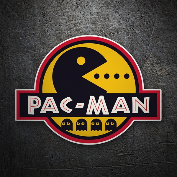 Car & Motorbike Stickers: Jurassic Pac Man