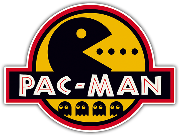 Car & Motorbike Stickers: Jurassic Pac Man
