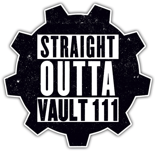Car & Motorbike Stickers: Straight Outta Vault 111