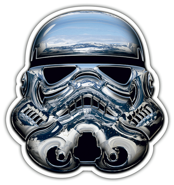 Car & Motorbike Stickers: chrome storm troopper