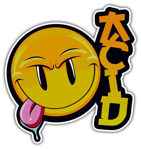 Car & Motorbike Stickers: Acid