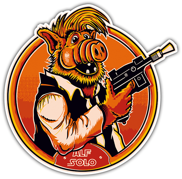Car & Motorbike Stickers: Alf Solo