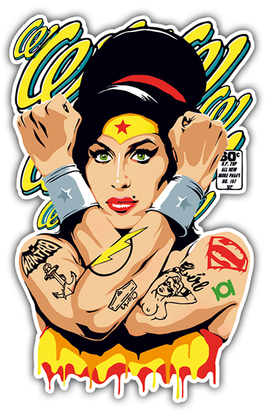 Car & Motorbike Stickers: Amy Winehouse