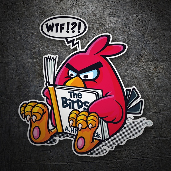 Car & Motorbike Stickers: Angry Birds Hitchcock