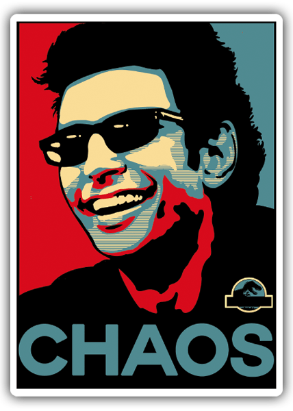 Car & Motorbike Stickers: Dr. Ian Malcolm Chaos