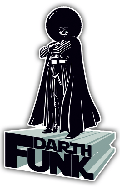 Car & Motorbike Stickers: Darth Funk