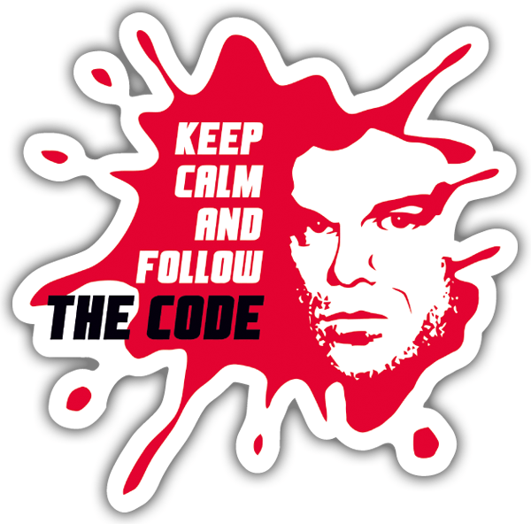 Car & Motorbike Stickers: Dexter The Code