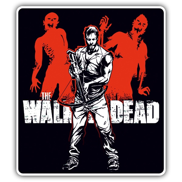 Car & Motorbike Stickers: Daryl Walking Dead