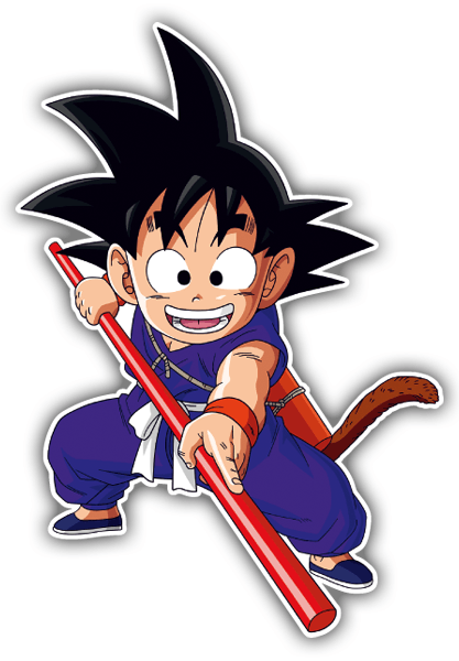 Car & Motorbike Stickers: Goku stick